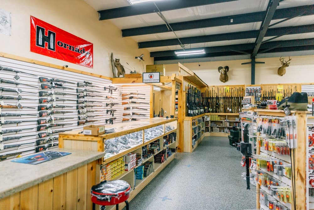 Firearms display at Dutchman