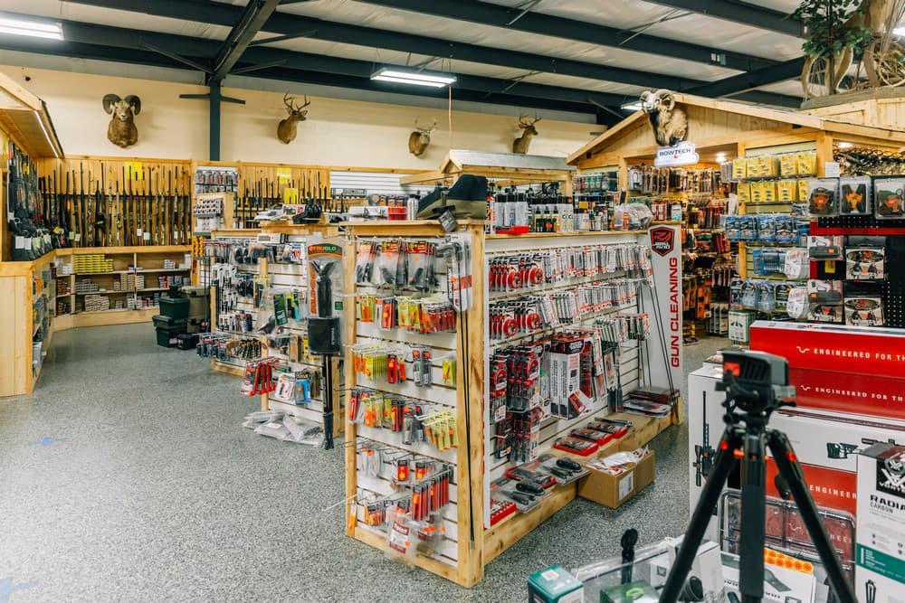 Firearms display at Dutchman